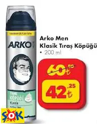 ARKO MEN KLASİK TIRAŞ KÖPÜĞÜ ARKO MEN KLASİK TIRAŞ KÖPÜĞÜ